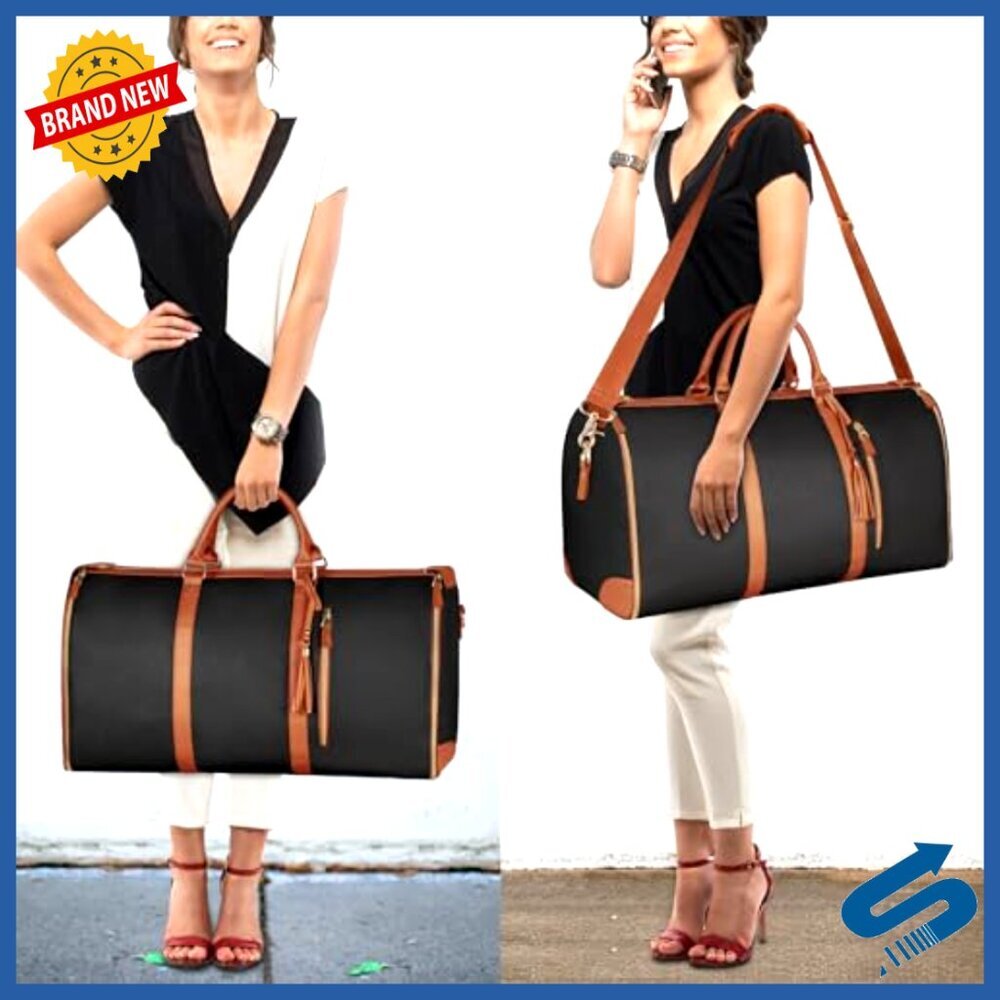 Large Water Resistant Convertible Garment Duffle Bag with Shoe Pouch - Picture 7 of 7